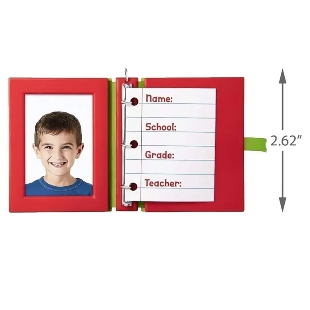 Hallmark Keepsake Christmas Ornament‎ 2019 School Days Notebook Photo Frame